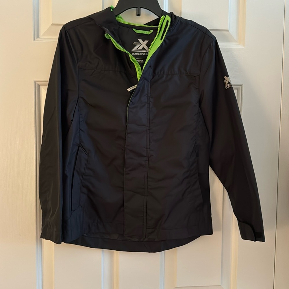 Zeroexposur Boys Black Windbreaker